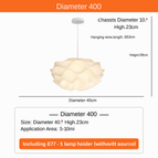 Diamètre B40cm / Blanc chaud