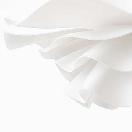 Lustre suspension nordique à fleurs blanches pour salon et chambre — LZ7D9X