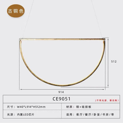 Lustre LED géométrique à intensité variable design moderne — LZ4T9Q2M