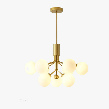 Lustre en verre design haricot magique pour éclairage romantique — LZ4F7X9