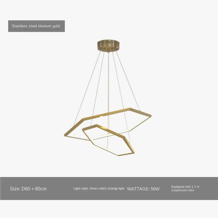 Suspension lustre hexagonal LED moderne et luxueux — LZ4X9P2