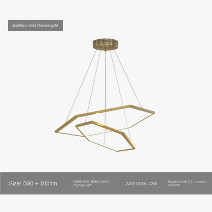 Suspension lustre hexagonal LED moderne et luxueux — LZ4X9P2
