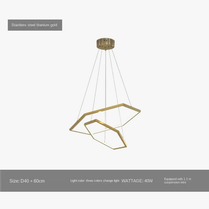 Suspension lustre hexagonal LED moderne et luxueux — LZ4X9P2