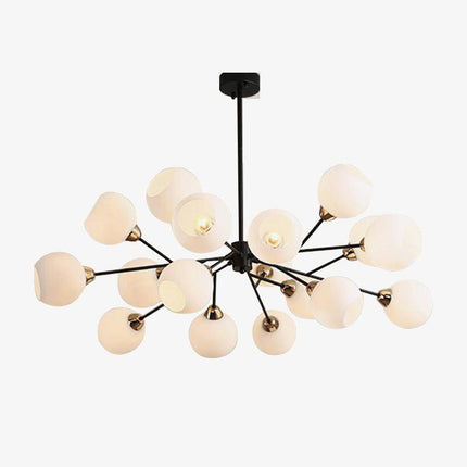Lustre industriel à multiples globes en verre pour foyer — LZ4X9J