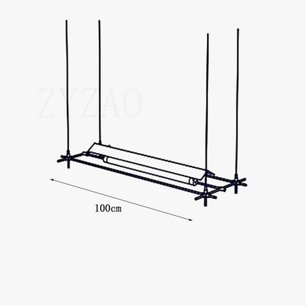 Lustre industriel LED extra long pour bar, studio et bureau — LZ4X9T