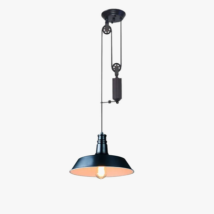 Lustre suspension industriel à poulie style loft rétro nordique — LZ4X9P2