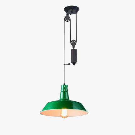 Lustre suspension industriel à poulie style loft rétro nordique — LZ4X9P2