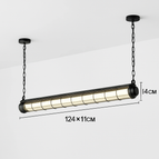 Noir - Tube simple / Lumière chaude