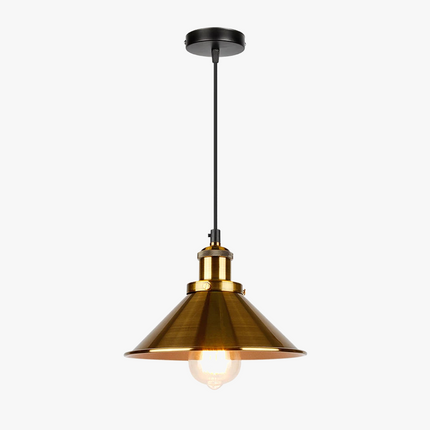 Lustre suspension industriel rétro à trois têtes pour intérieur — LZ4X9P