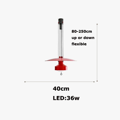 lustre italien flexible en aluminium avec led dimmable