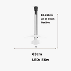 63 cm blanc / Lumière blanche