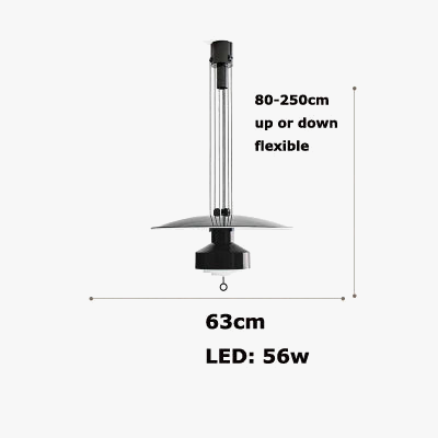 lustre italien flexible en aluminium avec led dimmable