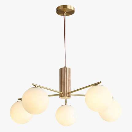 Lustre japonais en cuivre au style rétro médiéval pour intérieur élégant — LZ4X9P2