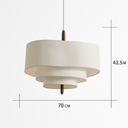 Lustre suspension japonais style rétro pour salon et restaurant — LZ4X9P2