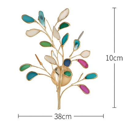 Lustre LED Art déco en agate colorée pour éclairage élégant — LZ4X9P2