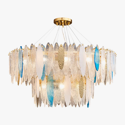 Lustre Art Déco en fer et verre pour éclairage moderne — LZ4X9T