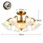 11 lampes - Doré