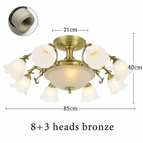 11 lampes - Bronze