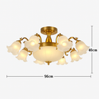 13 lampes - Doré