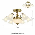 8 lampes - Bronze