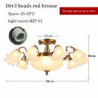 13 lampes - Rouge