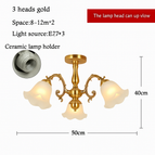 3 lampes - Doré