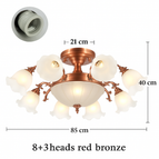 11 lampes - Rouge