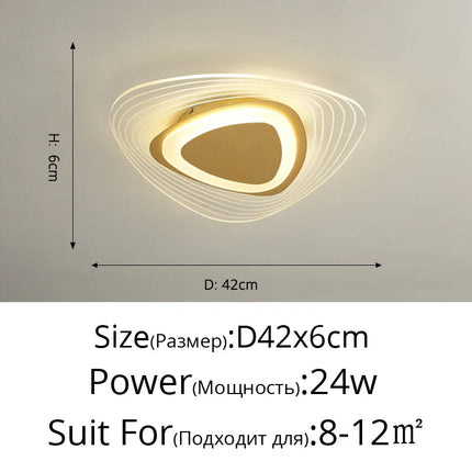 Lustre LED avec télécommande pour éclairage intérieur moderne — LZ4X9Q