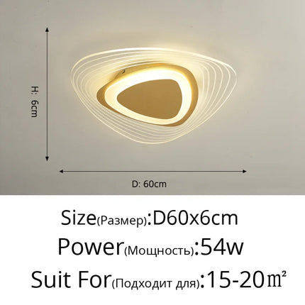Lustre LED avec télécommande pour éclairage intérieur moderne — LZ4X9Q