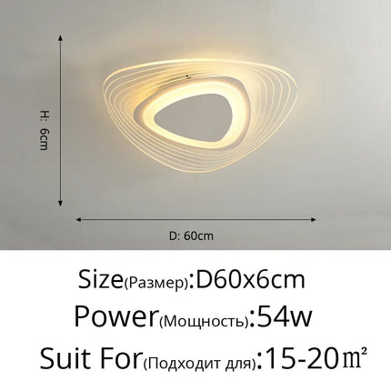 Lustre LED avec télécommande pour éclairage intérieur moderne — LZ4X9Q