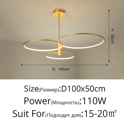Lustre LED moderne et créatif pour éclairage intérieur de luxe — LZ4X9P