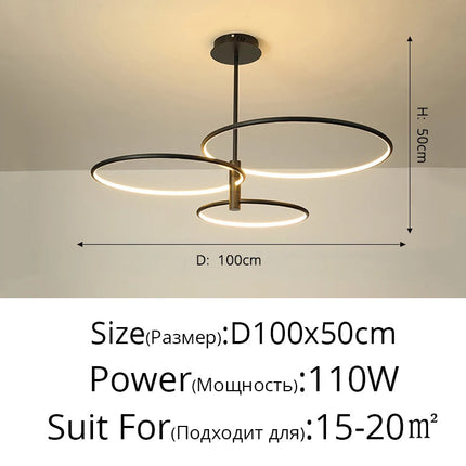 Lustre LED moderne et créatif pour éclairage intérieur de luxe — LZ4X9P