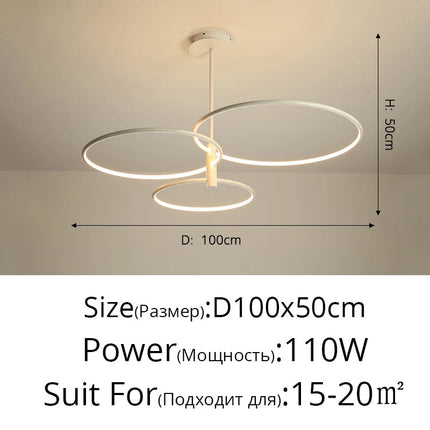 Lustre LED moderne et créatif pour éclairage intérieur de luxe — LZ4X9P