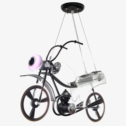 Lustre LED nordique en acrylique moto pour chambre d'enfants — LZ4P9XQ