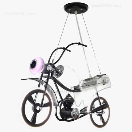 Lustre LED nordique en acrylique moto pour chambre d'enfants — LZ4P9XQ