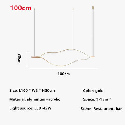 lustre led créatif postmoderne en forme de lèvre