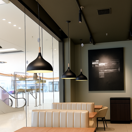 Lustre LED suspension style industriel rétro pour restaurant — LZ4X9P2