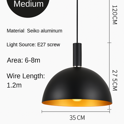 Lustre LED suspension style industriel rétro pour restaurant — LZ4X9P2