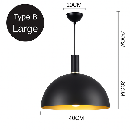 Lustre LED suspension style industriel rétro pour restaurant — LZ4X9P2