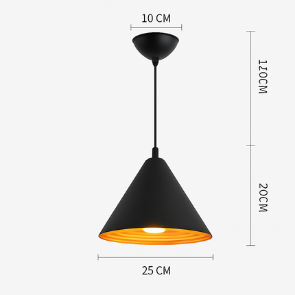 Lustre LED suspension style industriel rétro pour restaurant — LZ4X9P2