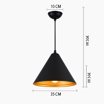 Lustre LED suspension style industriel rétro pour restaurant — LZ4X9P2