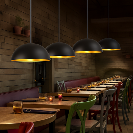 Lustre LED suspension style industriel rétro pour restaurant — LZ4X9P2