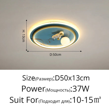 Lustre LED à trois têtes créatif pour enfants — LZ4X9T