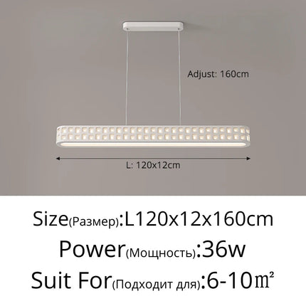 Lustre LED creux à spectre complet pour éclairage intérieur protecteur des yeux — LZ4X9M