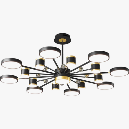 Lustre suspension en cristal effet aurores boréales — LZ4P9XQ