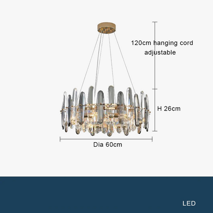 Lustre LED en cristal K9 à intensité variable pour Noël — LZ4X9P2Q