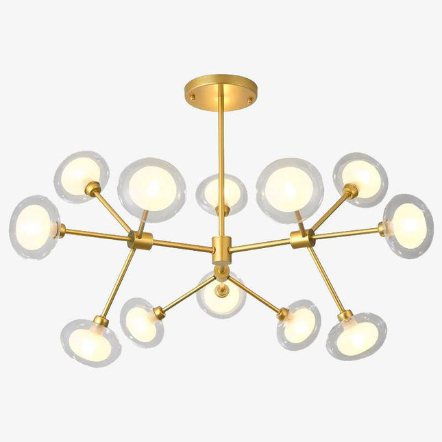 Lustre LED design à branches avec lampes en verre — LZ4X9T2