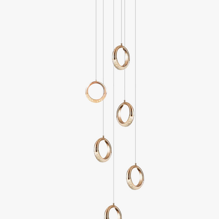lustre à led design moderne pour éclairage suspendu élégant