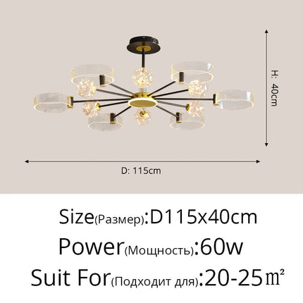 Lustre LED pour intérieur moderne et élégant — LZ4X9P2