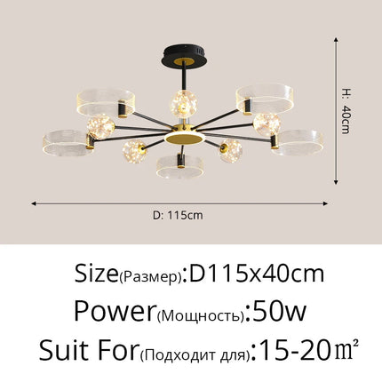 Lustre LED pour intérieur moderne et élégant — LZ4X9P2